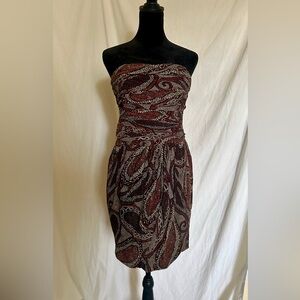 Strapless Dress With Shawl